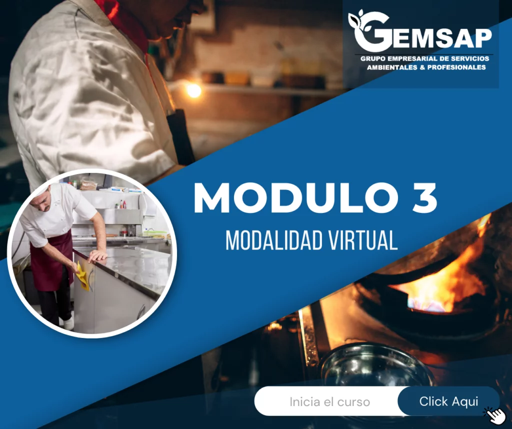 curso de manipulacion de alimentos modulo 3 empresas